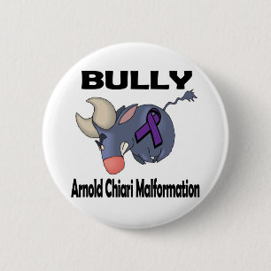 Macaron Rond 5 Cm BULL y Arnold Chiari Malformation