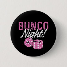 Bunco Party favorise Bunco Night Dice Bouton rose