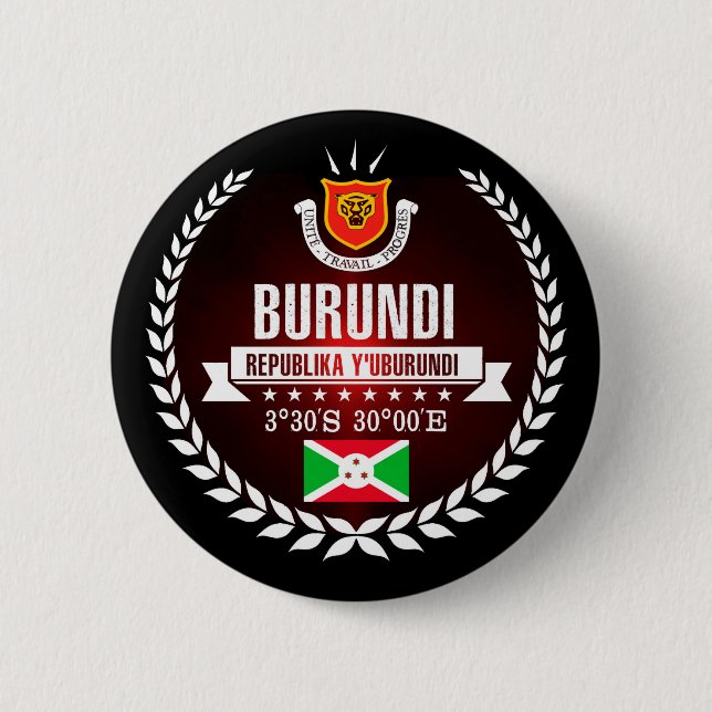 Macaron Rond 5 Cm Burundi (Devant)
