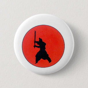 Macaron Rond 5 Cm Bushido japonais