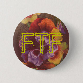 Macaron Rond 5 Cm Butin de pensée de FTF pour votre Geocache