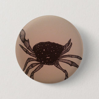 Macaron Rond 5 Cm Button crab