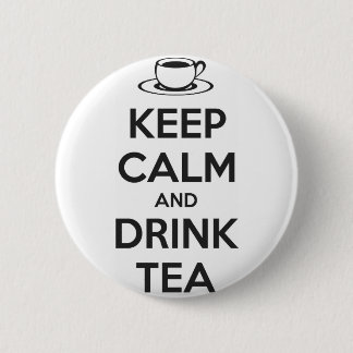 Macaron Rond 5 Cm Button Keep Calm and Drink Tea