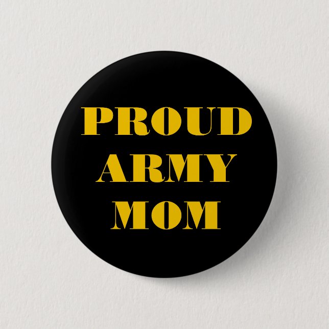 Macaron Rond 5 Cm Button Proud Army Mom (Devant)