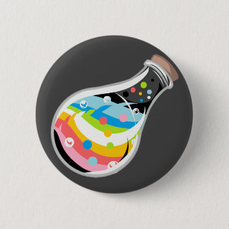 Macaron Rond 5 Cm Button Queer Pride