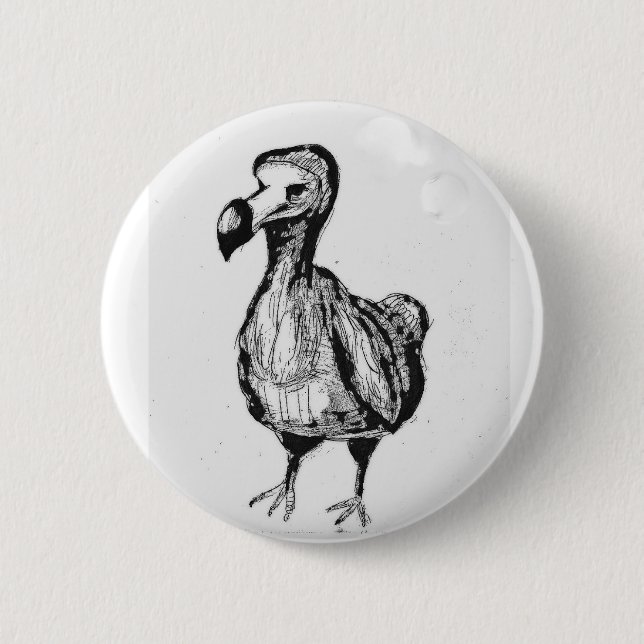 Macaron Rond 5 Cm Button with Dodo (Devant)