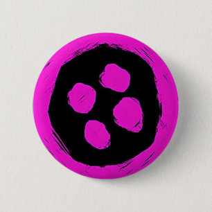 Macaron Rond 5 Cm Buttongirl de Katieboy