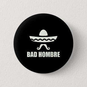 Macaron Rond 5 Cm Byd Hombre Drôle Cadeau Mexicain Pour Cinco De May