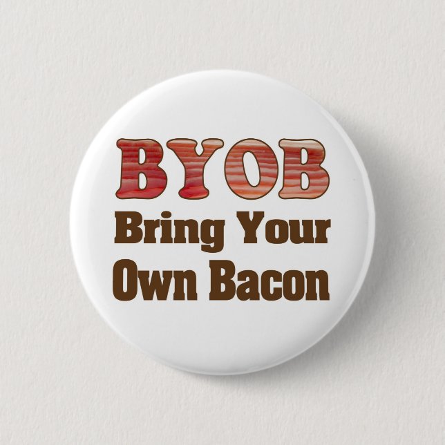 Macaron Rond 5 Cm BYO Bacon (Devant)