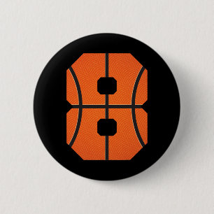 Macaron Rond 5 Cm Bysketbyll Boys Birthday Bbyll Player 8