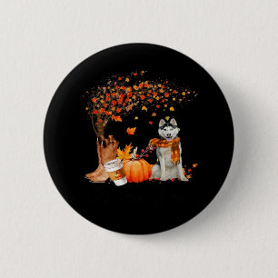 Macaron Rond 5 Cm C’est l’automne Y’all Dog Thanksgiving Halloween A