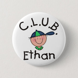 Macaron Rond 5 Cm C.L.U.B. Pin rond d'Ethan