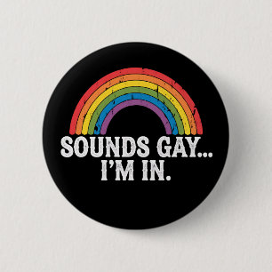 Macaron Rond 5 Cm Ça a l'air gay, je suis dans l'arc-en-ciel LGBTQ V