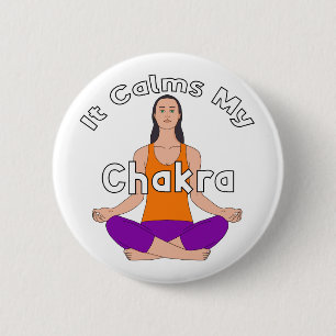 Macaron Rond 5 Cm Ça calme mon chakra