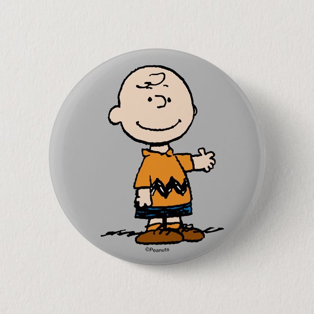Macaron Rond 5 Cm cacahuètes | Charlie Brown (Devant)