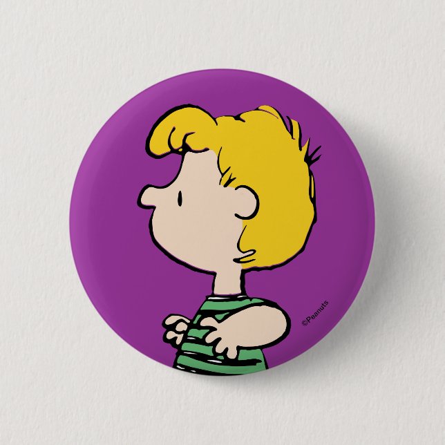 Macaron Rond 5 Cm cacahuètes | Schröder loin du piano (Devant)