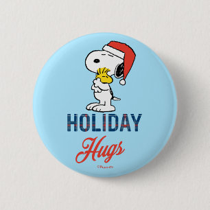 Macaron Rond 5 Cm cacahuètes   Snoopy & Woodstock