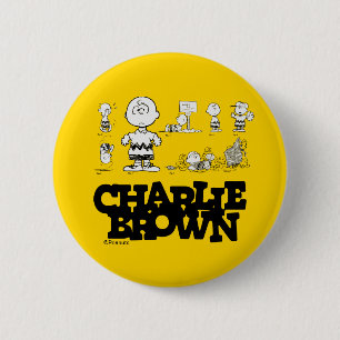 Macaron Rond 5 Cm cacahuètes   Toujours Charlie Brown