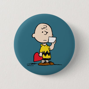 Macaron Rond 5 Cm cacahuètes   Valentine's Day Charlie Brown Valenti