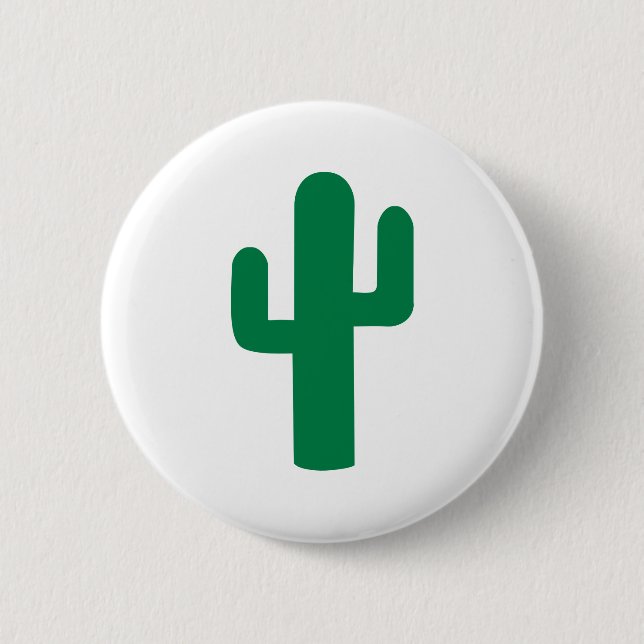 Macaron Rond 5 Cm Cactus (Devant)