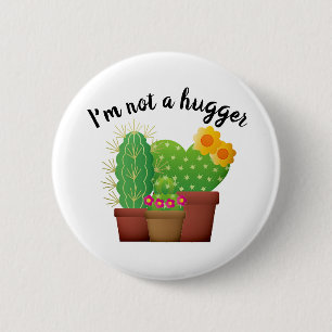 Macaron Rond 5 Cm Cactus d'expression mûre / Bouton Succulent