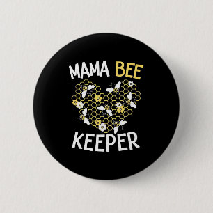 Macaron Rond 5 Cm Cadeau apiculteur Mama Bee Keeper