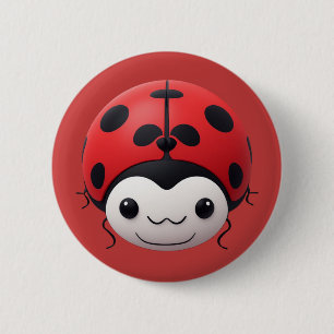 Macaron Rond 5 Cm Cadeau de baby shower Joyeuse Dame Cartoon coccine