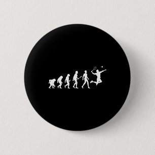 Macaron Rond 5 Cm Cadeau de badminton Evolution pour joueurs de badm