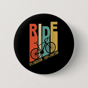 Macaron Rond 5 Cm Cadeau de cycliste drôle de vélo Protection de l'e