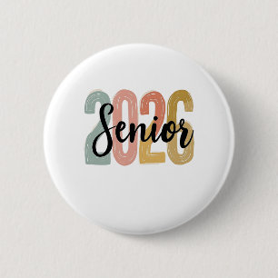 Macaron Rond 5 Cm Cadeau de fin d'études pour senior 2026 Diplômé se
