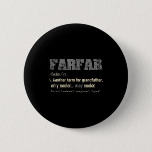 Macaron Rond 5 Cm Cadeau de grand-père suédois Farfar drôle définiti