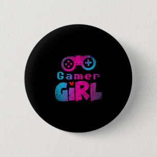 Macaron Rond 5 Cm Cadeau de joueuse de jeu vidéo nerd e sport gaming