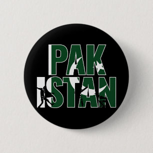 Macaron Rond 5 Cm Cadeau de maillot de cricket pakistanais pour le c