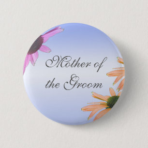 Macaron Rond 5 Cm cadeau de mariage, fleurs de marguerite, merci, et