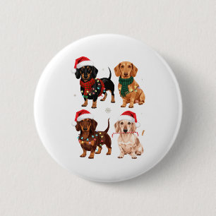 Macaron Rond 5 Cm Cadeau de Noël pour maman amoureuse de Teckel