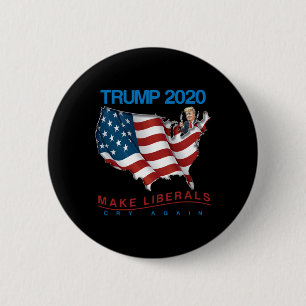 Macaron Rond 5 Cm Cadeau de réélection de Trump pour faire pleurer l