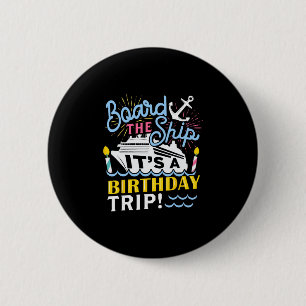 Macaron Rond 5 Cm Cadeau de vacances en croisière - Anniversaire hom