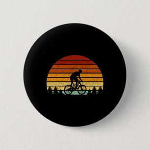Macaron Rond 5 Cm Cadeau de vélo de montagne au coucher du soleil vi