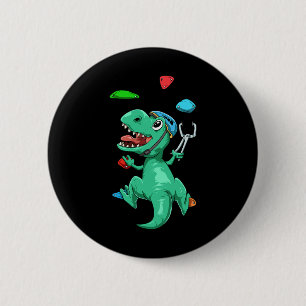 Macaron Rond 5 Cm Cadeau drôle de T-rex pour le bloc et l'escalade