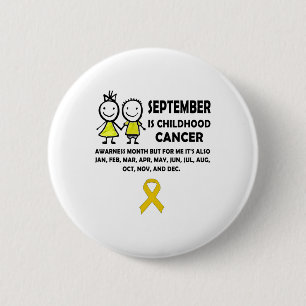 Macaron Rond 5 Cm Cadeau du Mois de la sensibilisation au cancer de