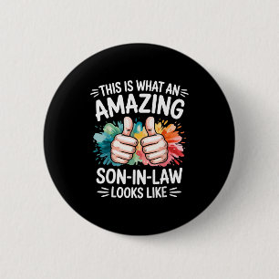Macaron Rond 5 Cm Cadeau incroyable pour gendre drôle papa mari