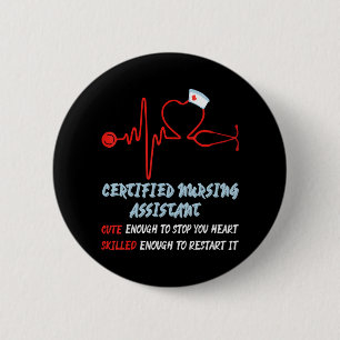 Macaron Rond 5 Cm Cadeau Infirmière À Vie De L'AIIC Pour Infirmières
