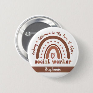 Macaron Rond 5 Cm Cadeau personnalisé d'appréciation des travailleur