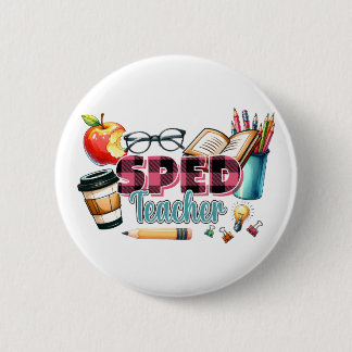 Macaron Rond 5 Cm Cadeau pour Enseignant | Enseignant Spécialisé