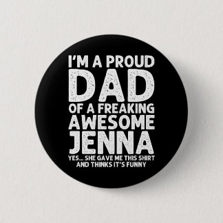 Macaron Rond 5 Cm Cadeau pour papa de Jenna Fête des pères Personnal