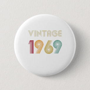 Macaron Rond 5 Cm Cadeau vieux de 50 ans 50e anniversaire Vintage 19