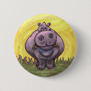 Macaron Rond 5 Cm Cadeaux & Accessoires Hippopotame