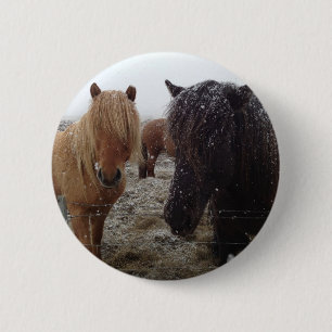 Macaron Rond 5 Cm Cadeaux Cheval et Rider, Personnalisé