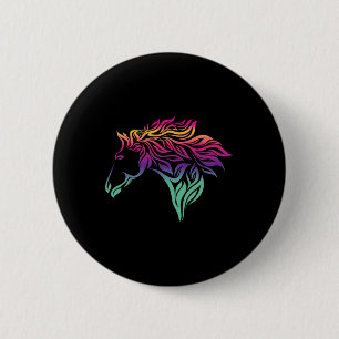 Macaron Rond 5 Cm Cadeaux Cheval Pour Filles. Équitation8