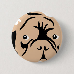 Macaron Rond 5 Cm Cadeaux de Bouledogue Français